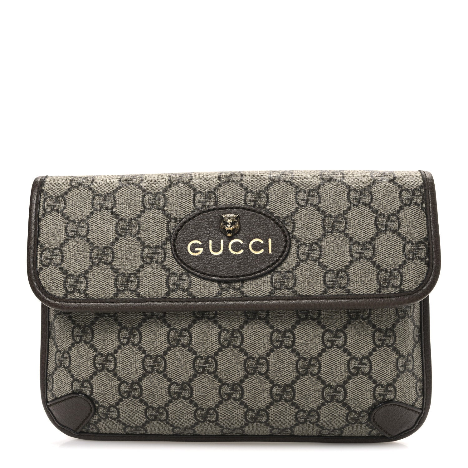 Gucci GG Supreme Monogram Neo Vintage Web Belt Bag Brown 1 of 10