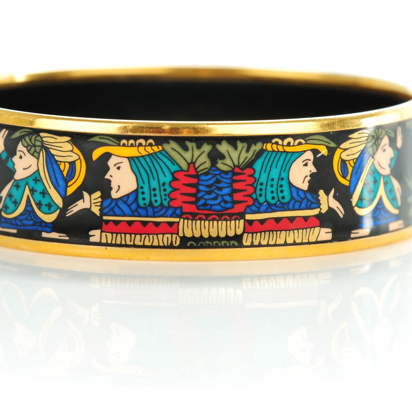 Enamel Printed Wide Astres Et Soleils Bracelet 65