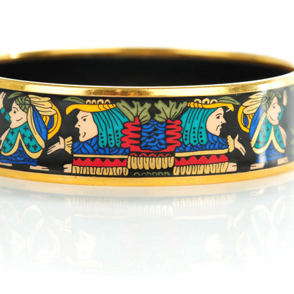 Hermes Enamel Printed Wide Astres Et Soleils Bracelet 65 5 of 5