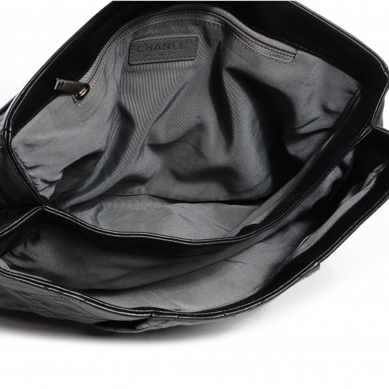 Chanel Calfskin Coco Pleats Flap Black 5 of 7