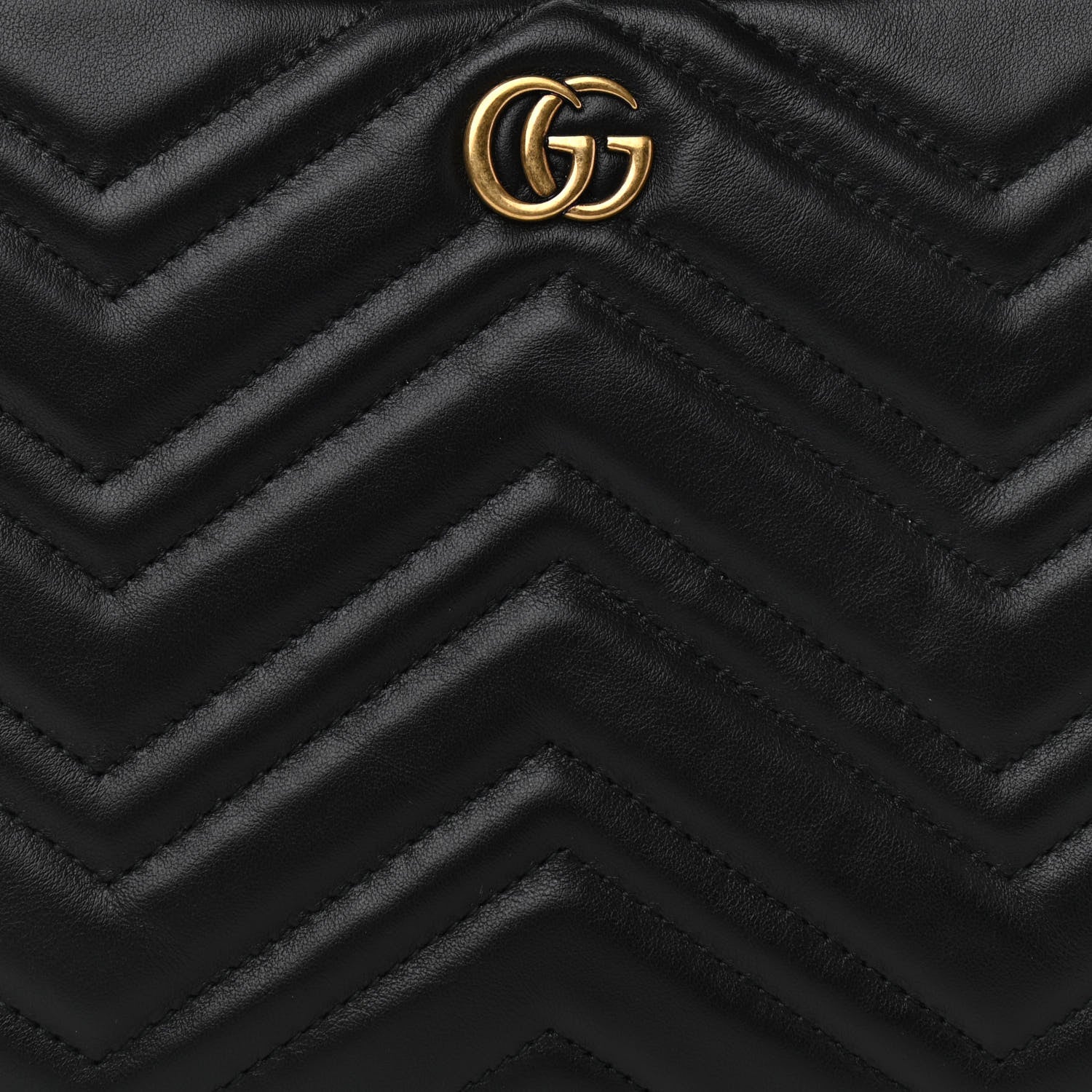 Gucci Calfskin Matelasse Mens GG Marmont Belt Bag 80 32 Black 8 of 10