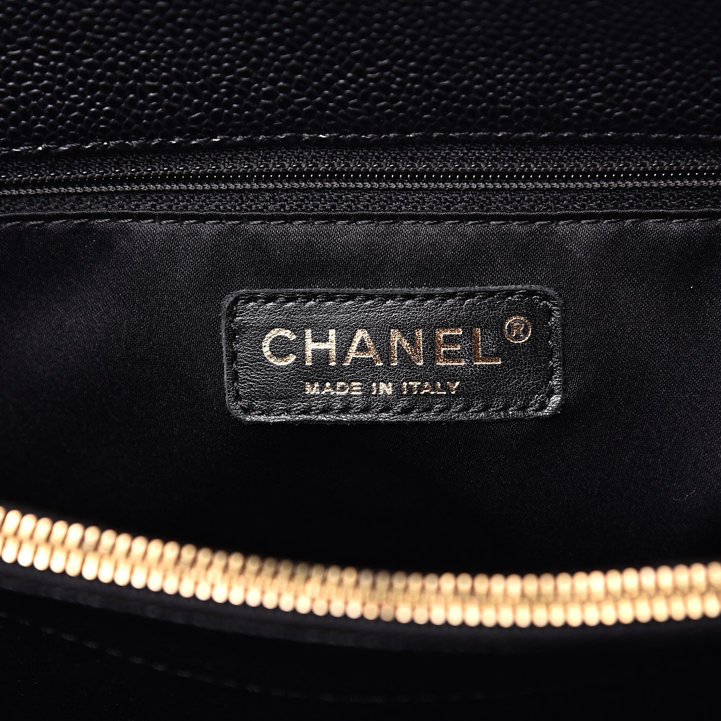Caviar Quilted Grand Shopping Tote GST Black