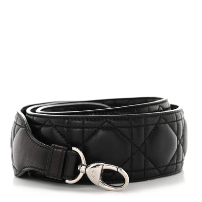 Christian Dior Lambskin Cannage Shoulder Strap Black 1 of 4
