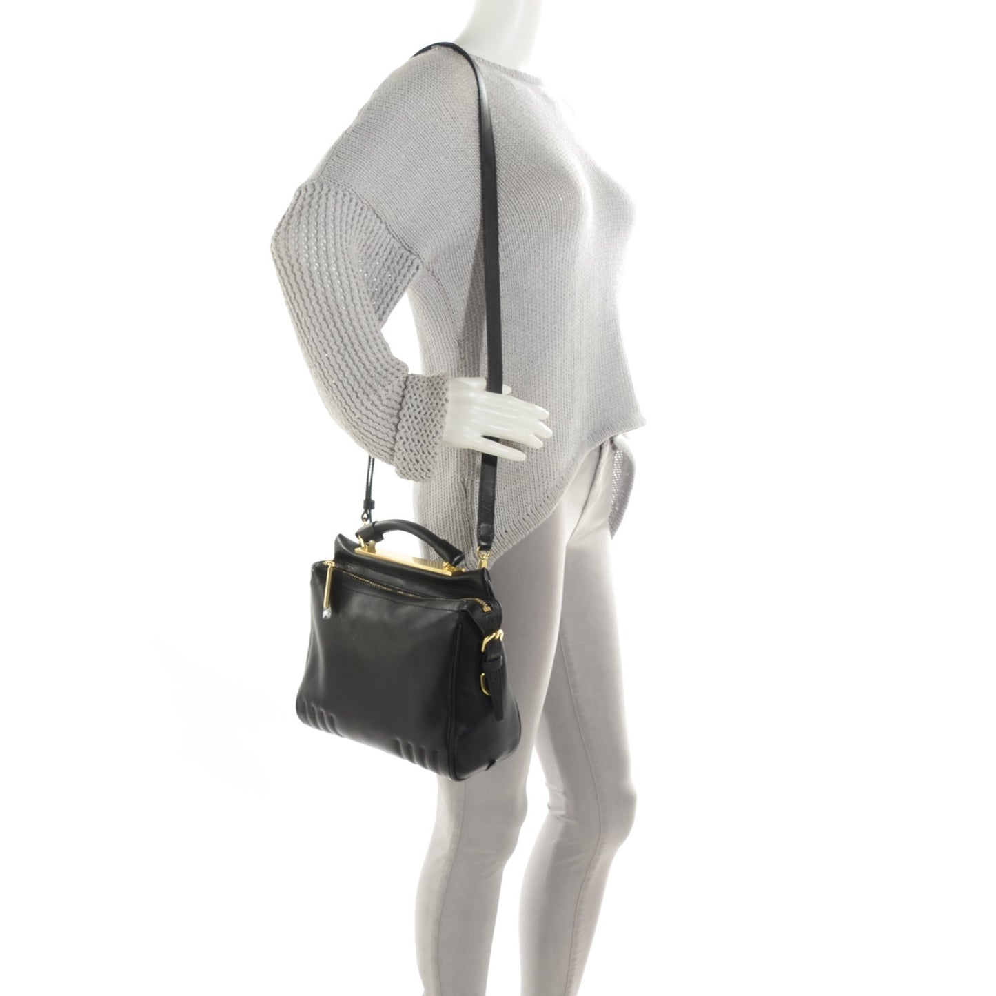 3.1 Calfskin Small Ryder Satchel Black