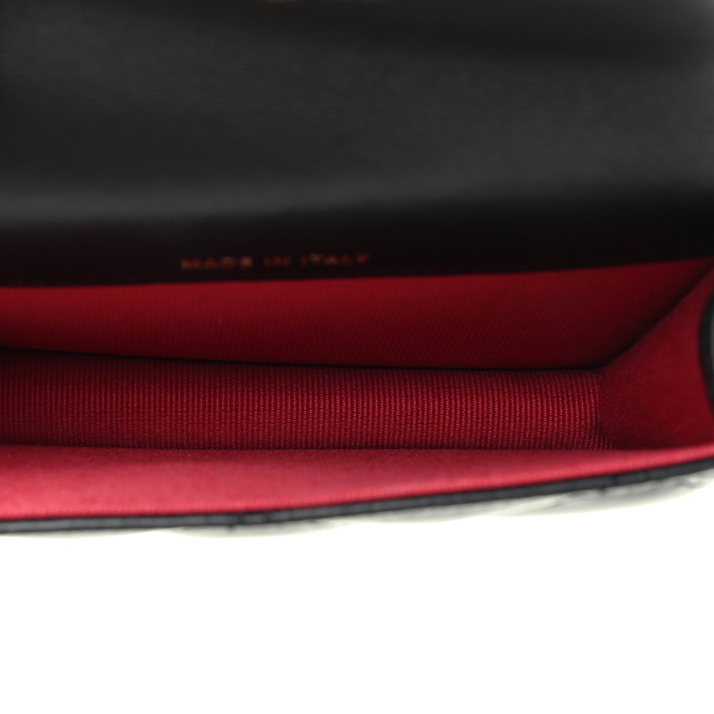 Lambskin Enamel Quilted Pending CC Flap Belt Bag Black