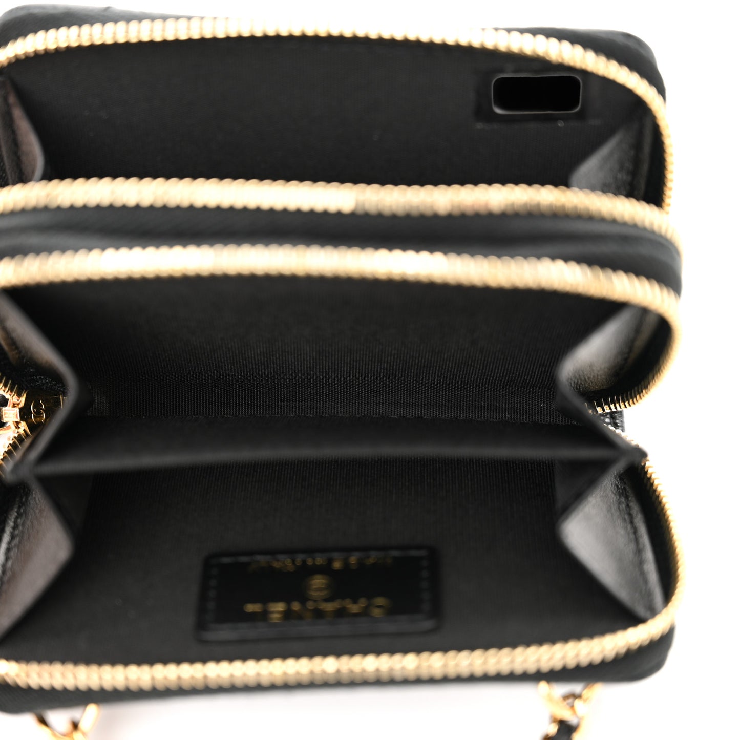 Caviar Quilted Miss Coco Clutch With Chain Bag Black