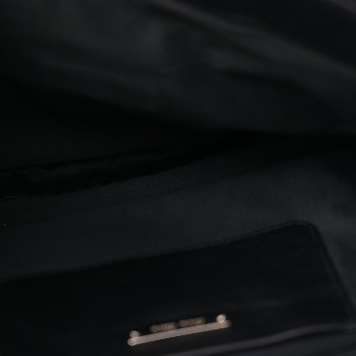Nappa Matelasse Crystal Flap Clutch Black