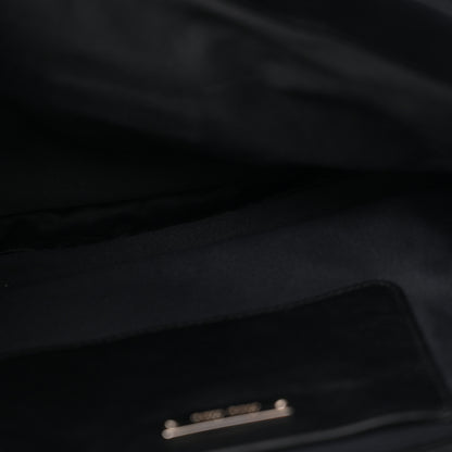 Miu Miu Nappa Matelasse Crystal Flap Clutch Black 9 of 23