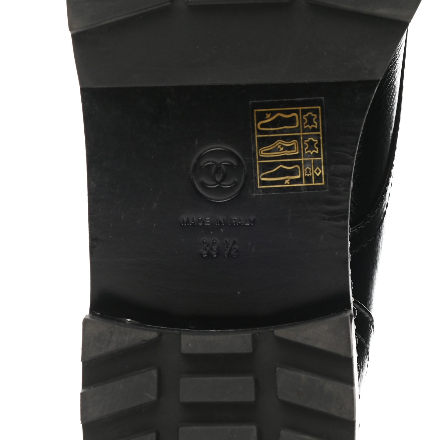 Crackled Calfskin Velvet Pearl Combat Short Boots 39.5 Black
