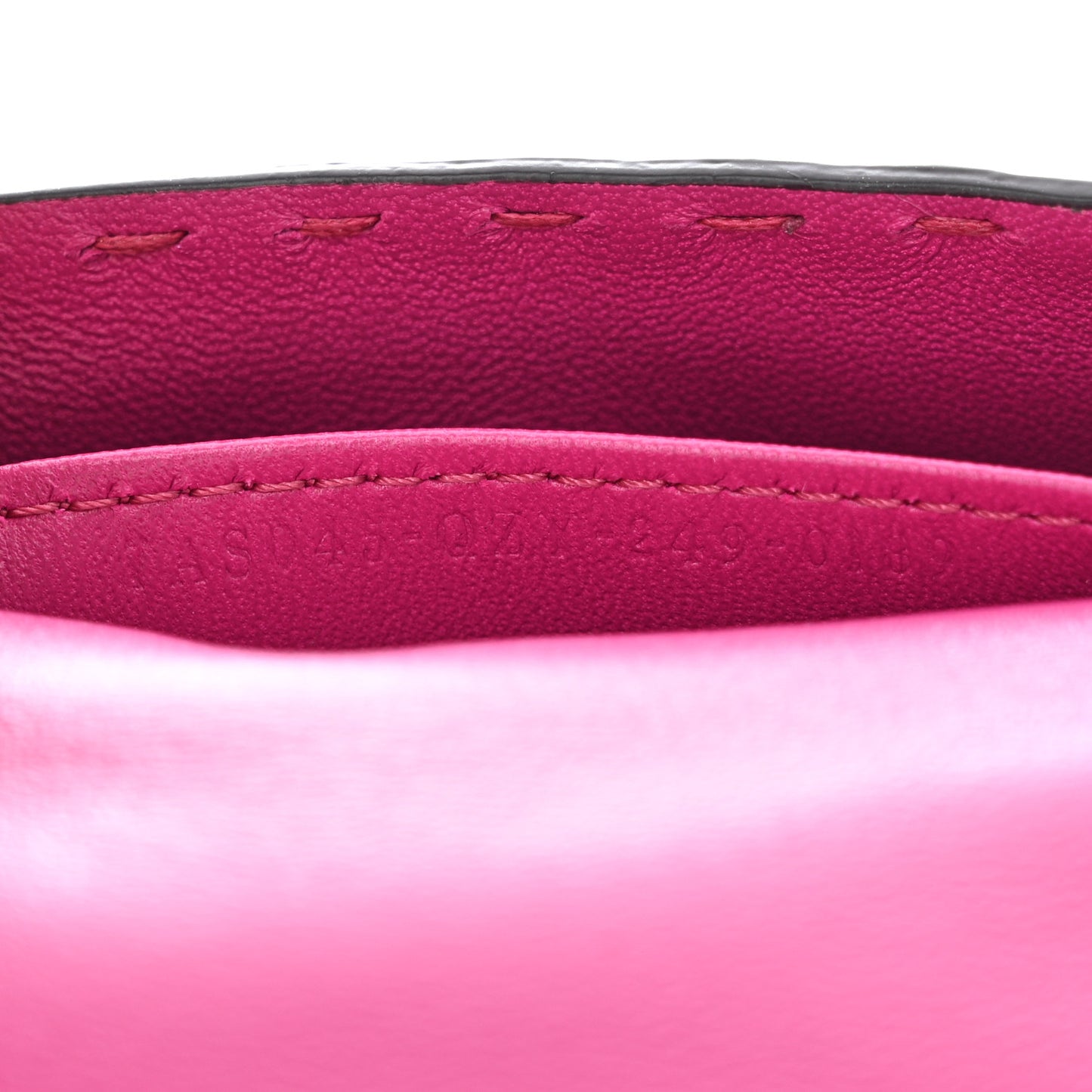 Cuoio Romano Selleria Nano Maxi Buckle Baguette Charm Magenta