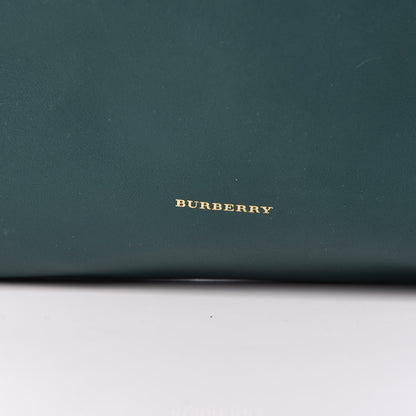 Burberry Calfskin Medium Two Tone Shopper Racing Green 8 of 8