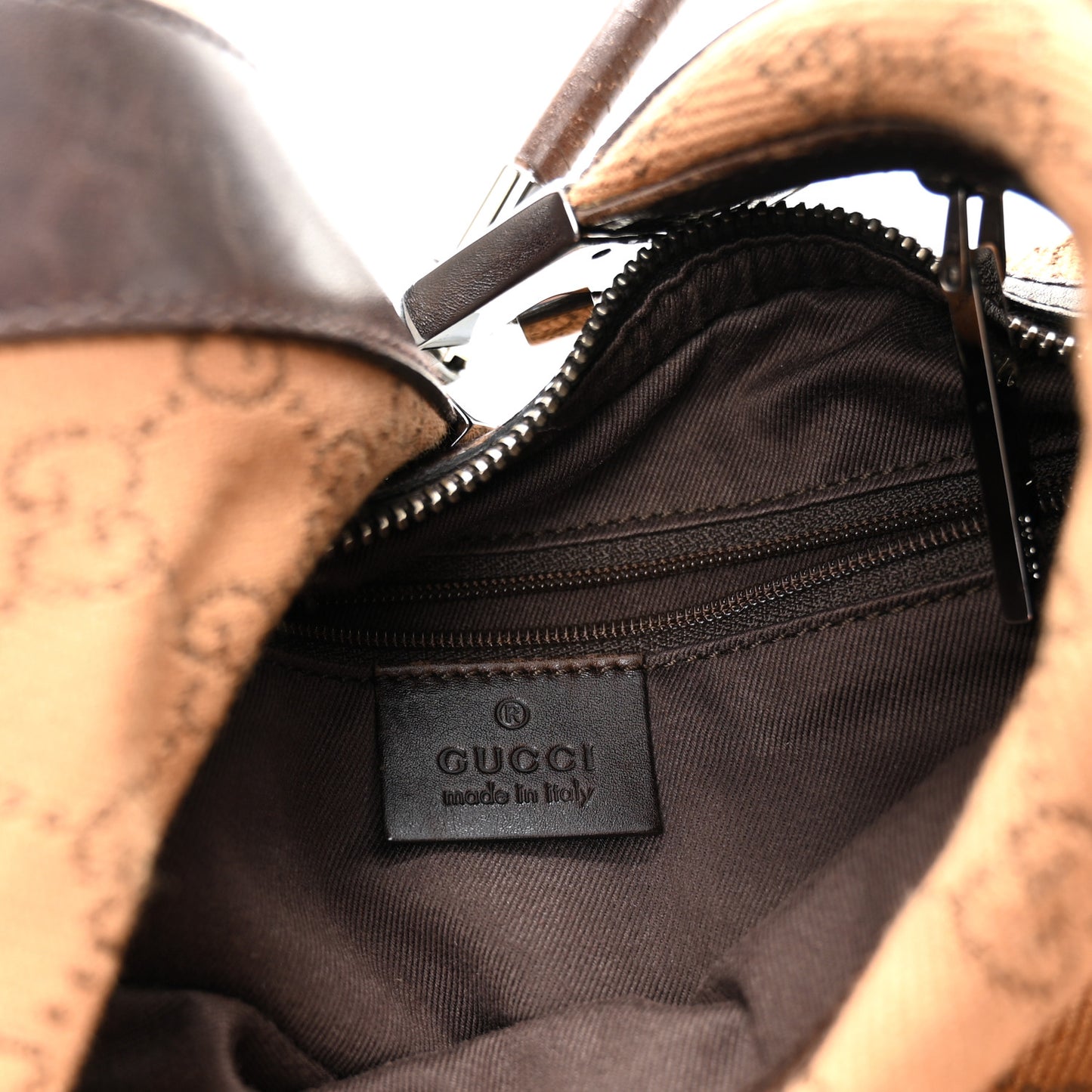 Denim Monogram Medium Hobo Brown
