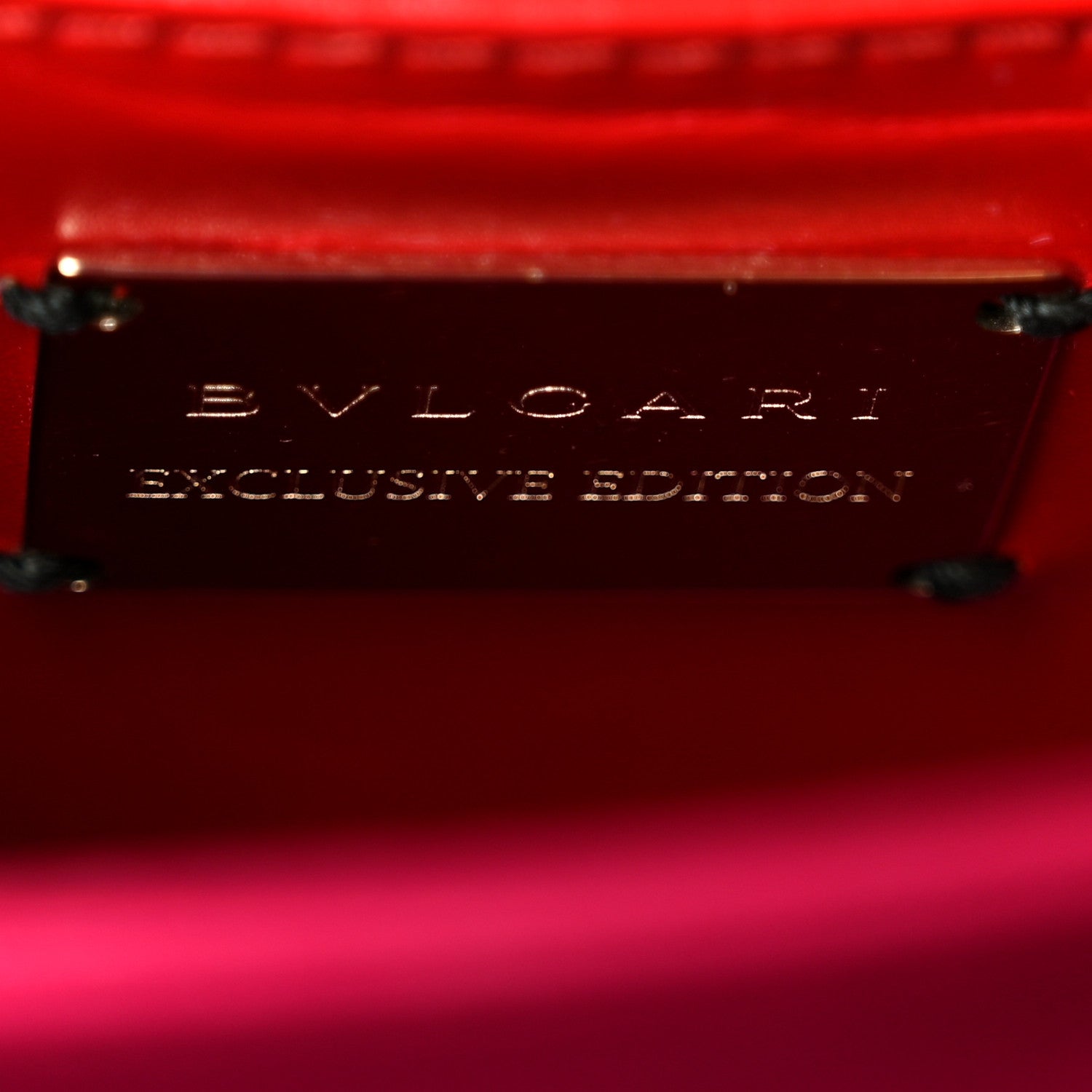 Bulgari Calfskin Serpenti Forever Top Handle Red 6 of 10