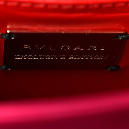 Bulgari Calfskin Serpenti Forever Top Handle Red 6 of 10