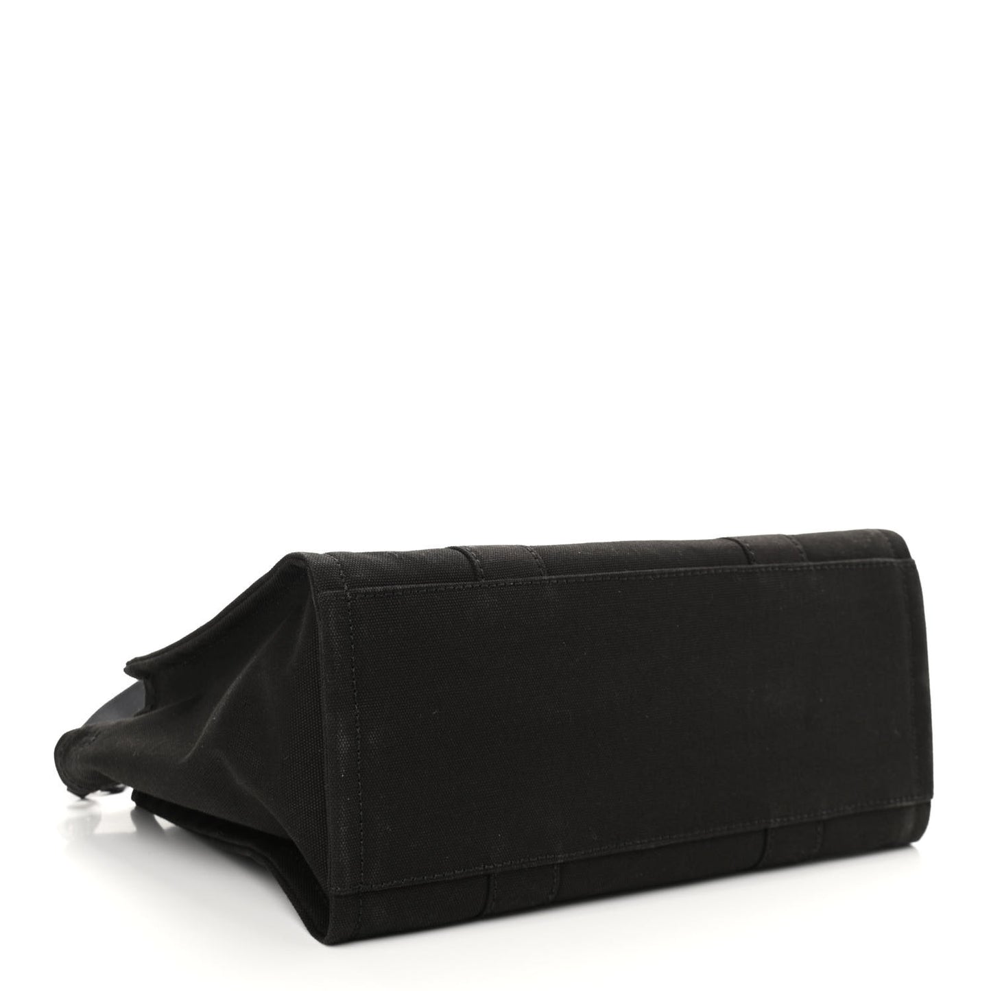 Cotton Canvas Medium The Traveler Tote Bag Black