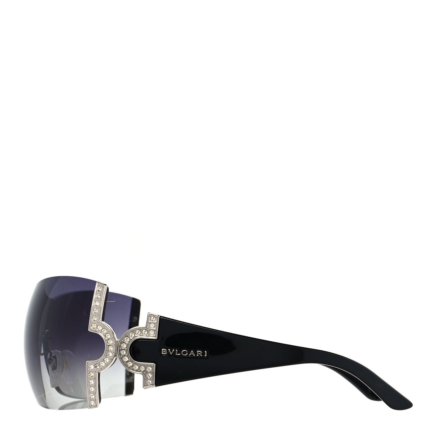 Bulgari Crystal 651-B Sunglasses Black 3 of 7