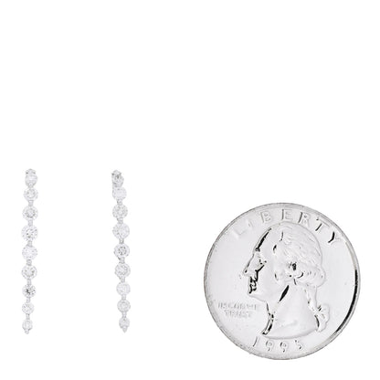 Anita Ko 18K White Gold Diamond Medium Cascade Earrings 2 of 5