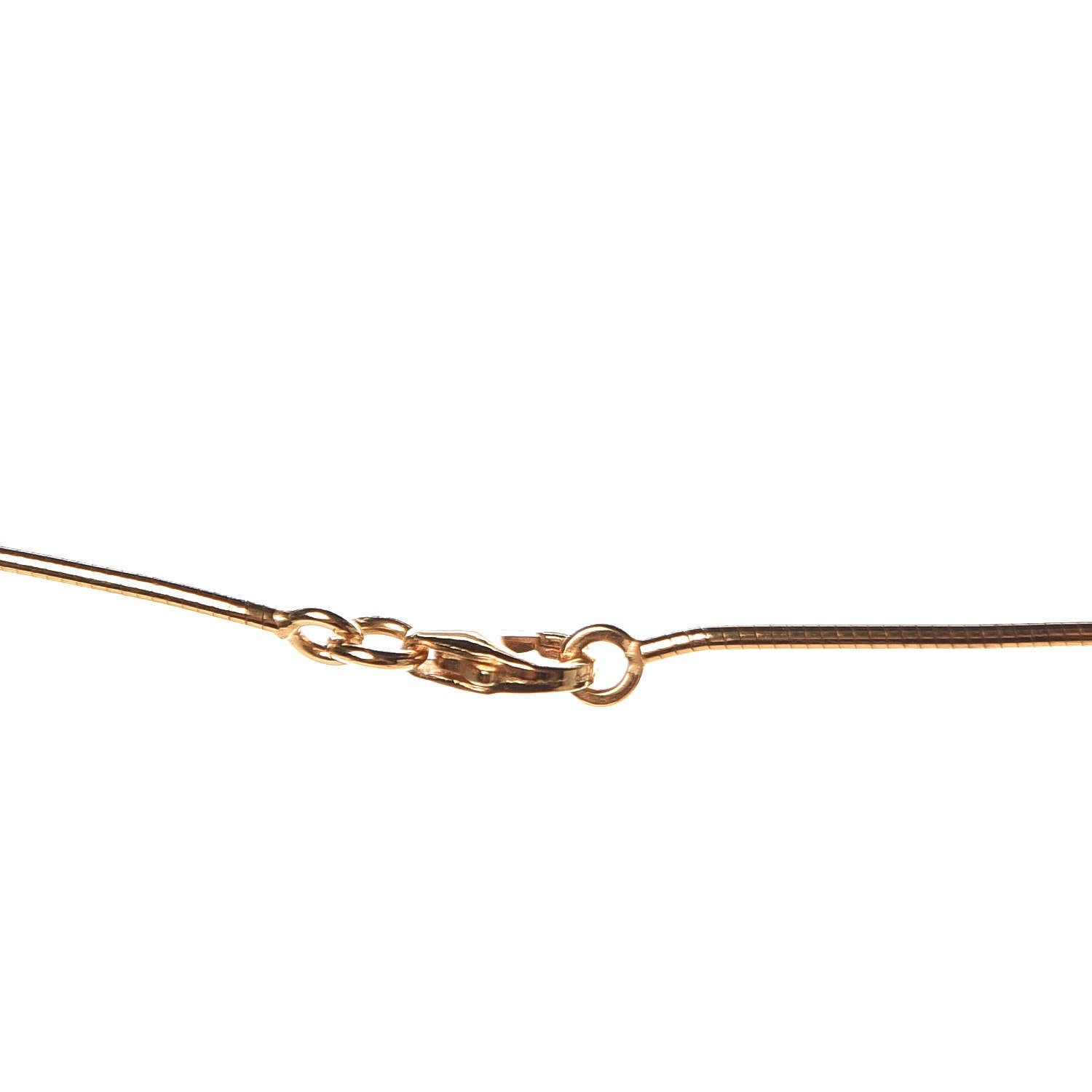 Hermes Lacquered Gold Pop H Pendant Necklace Rose Indien 4 of 4