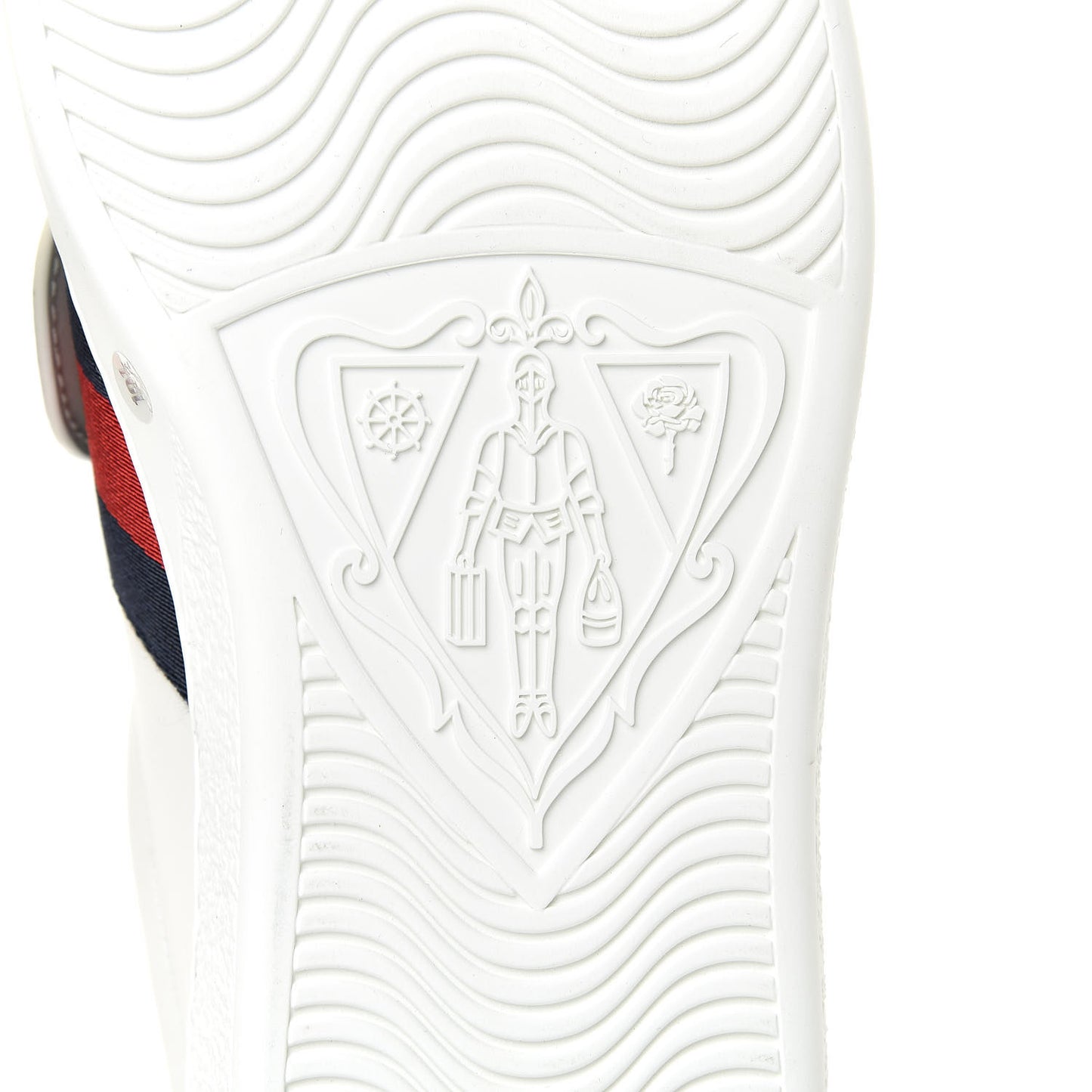 Calfskin Ayers Web Blind for Love Embroidered Mens Ace Sneakers 10.5 White