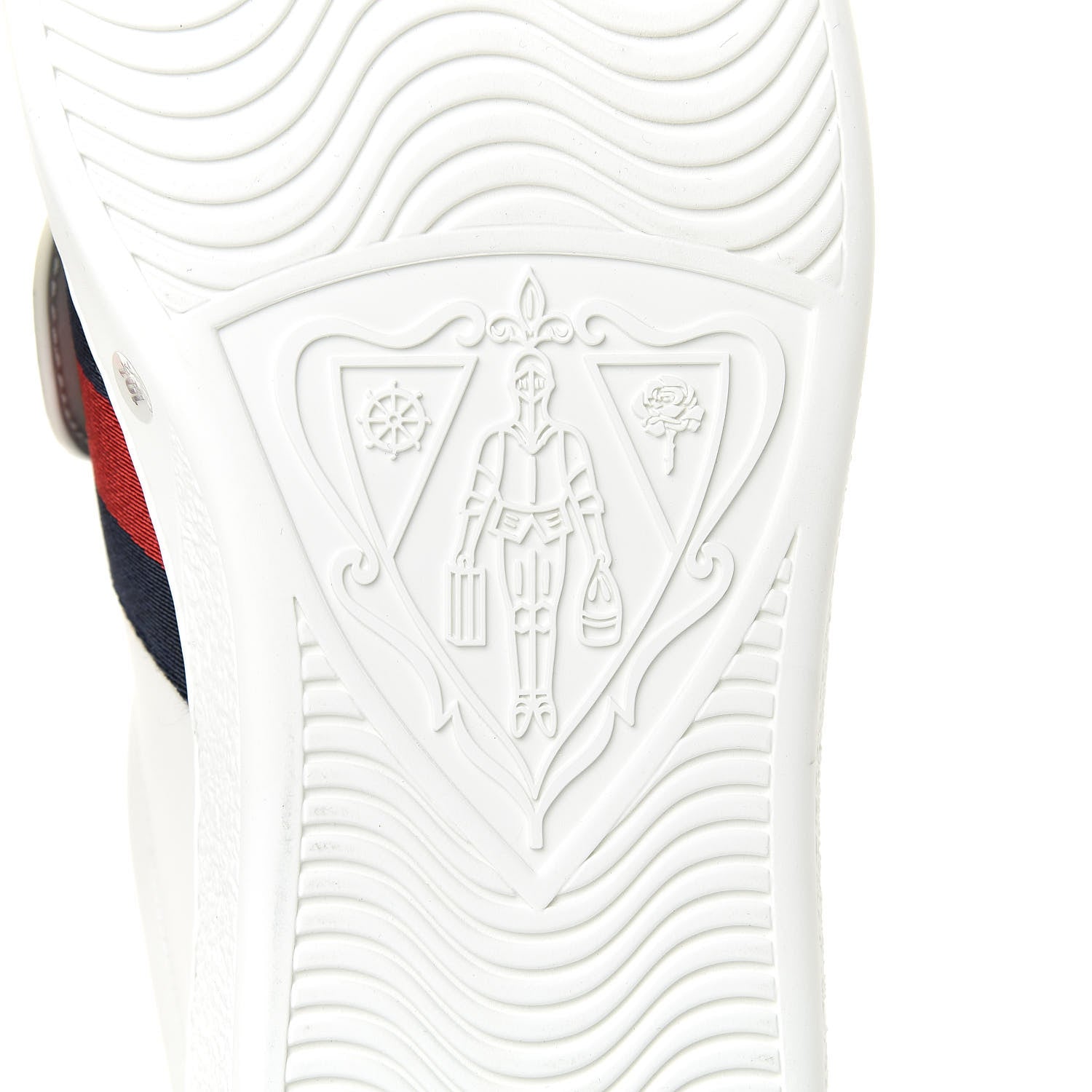 Gucci Calfskin Ayers Web Blind for Love Embroidered Mens Ace Sneakers 10.5 White 6 of 11