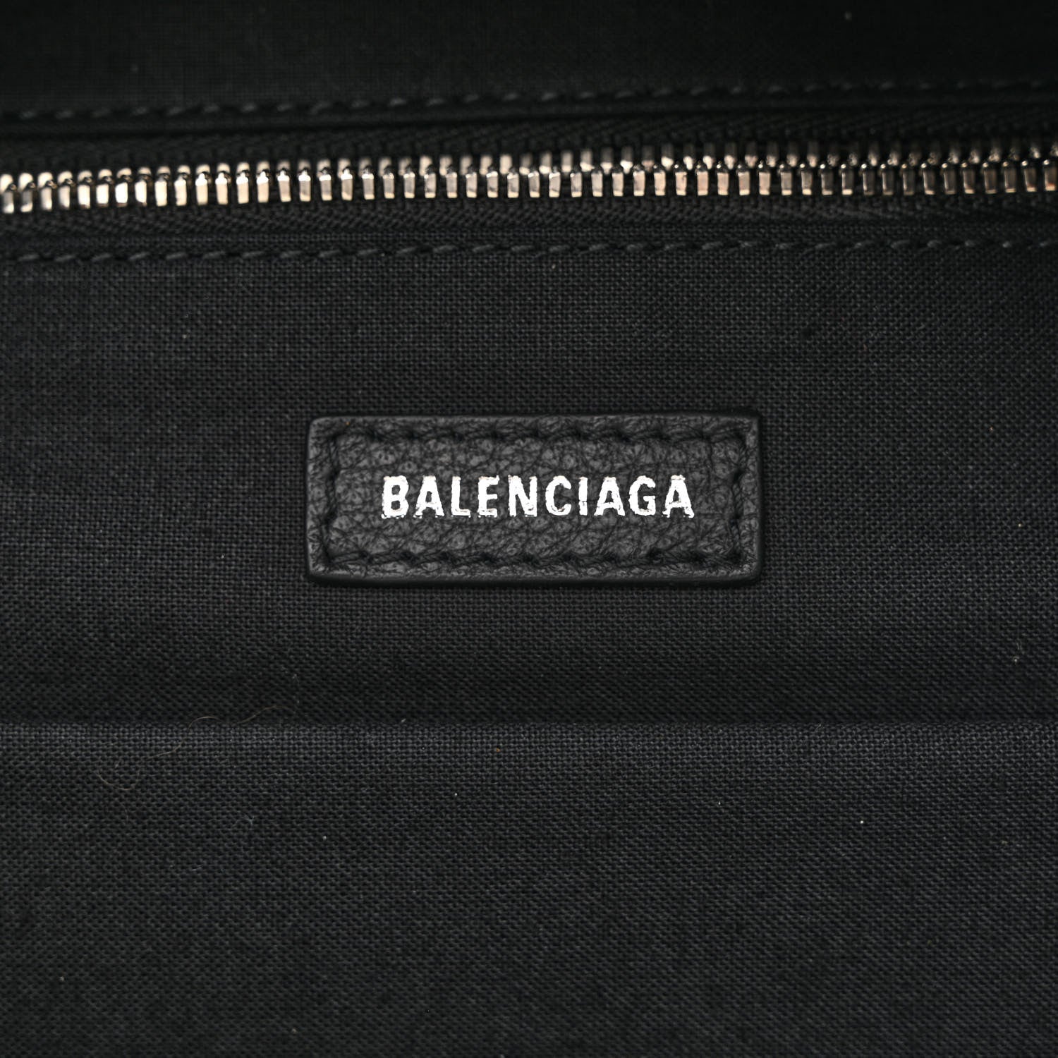 Balenciaga Smooth Calfskin Logo Small Everyday Backpack Black White 6 of 10