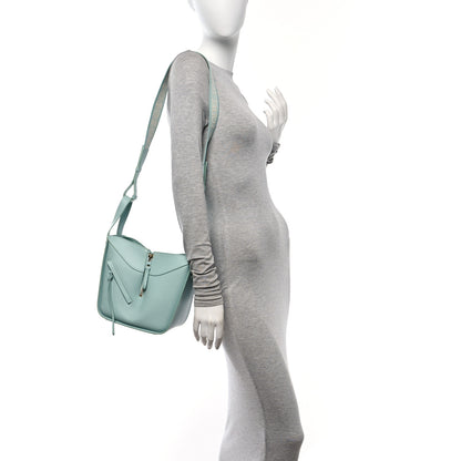 Loewe Satin Calfskin Compact Hammock Shoulder Bag Celadon Glaze 2 of 10