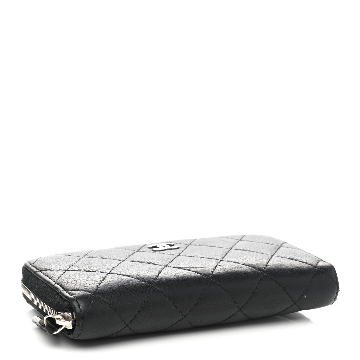 Chanel Caviar Quilted Medium Zip Around Wallet Black 4 of 9