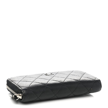 Chanel Caviar Quilted Medium Zip Around Wallet Black 4 of 9