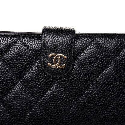 Chanel Caviar Quilted CC French Wallet Black 15 of 16