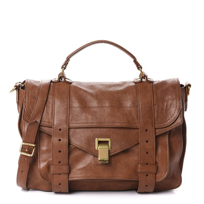 Proenza Schouler Lambskin Medium PS1 Satchel Saddle 1 of 11