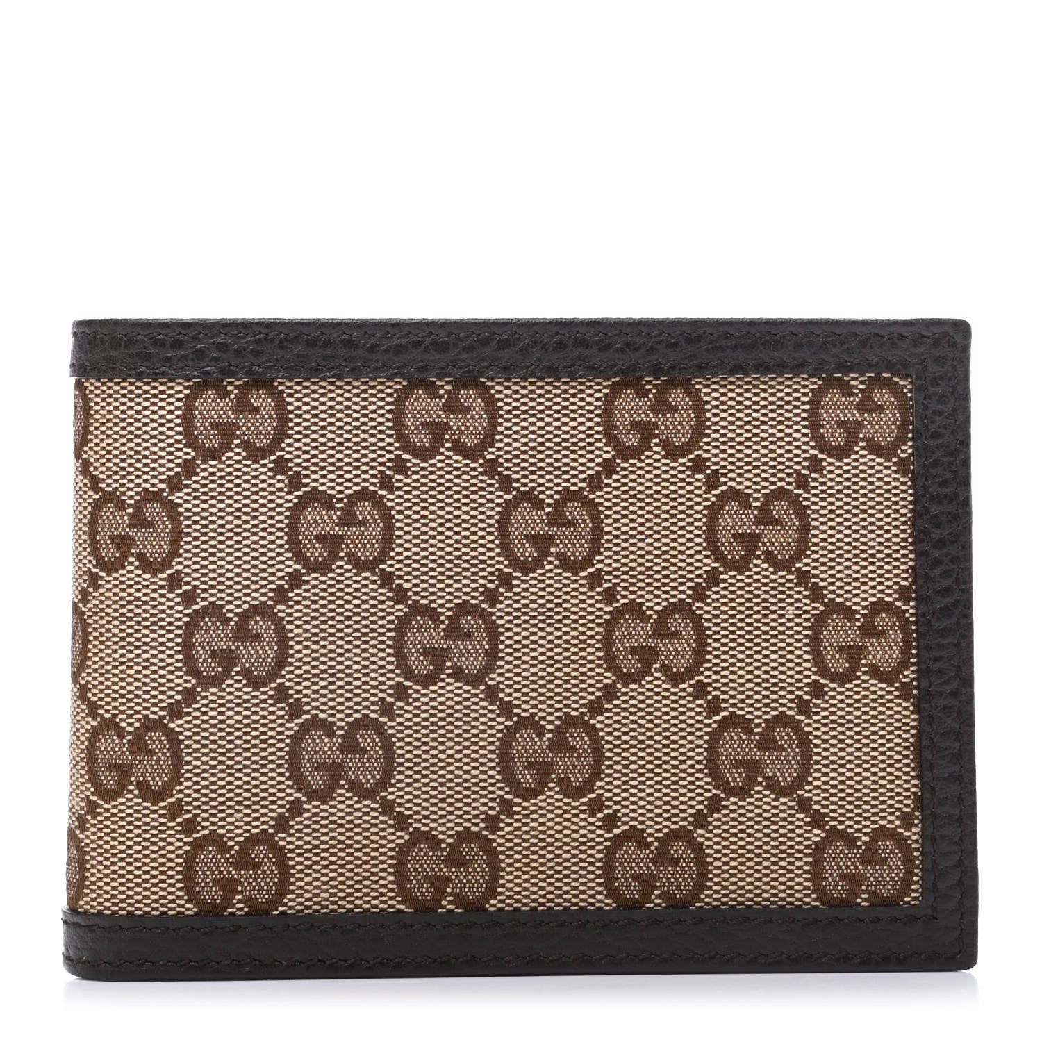 Gucci Monogram Bi-Fold Wallet Dark Brown 1 of 7