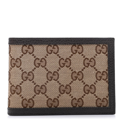 Gucci Monogram Bi-Fold Wallet Dark Brown 1 of 7