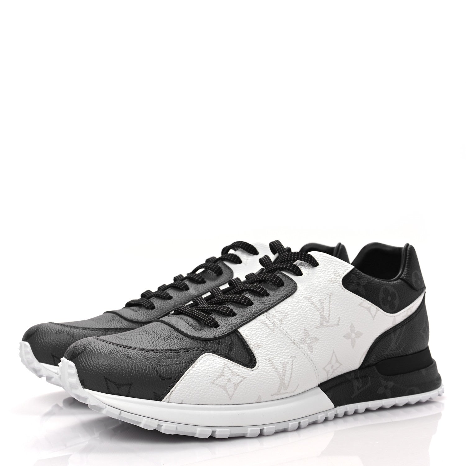 Louis Vuitton Monogram Eclipse Ice Reverse Mens Run Away Sneakers 9 3 of 10