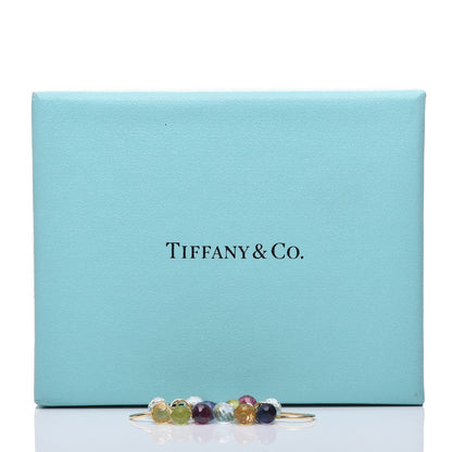 Tiffany 18K Yellow Gold Iolite Aquamarine Pink Tourmaline Citrine Rainbow Briolette Earrings 4 of 4