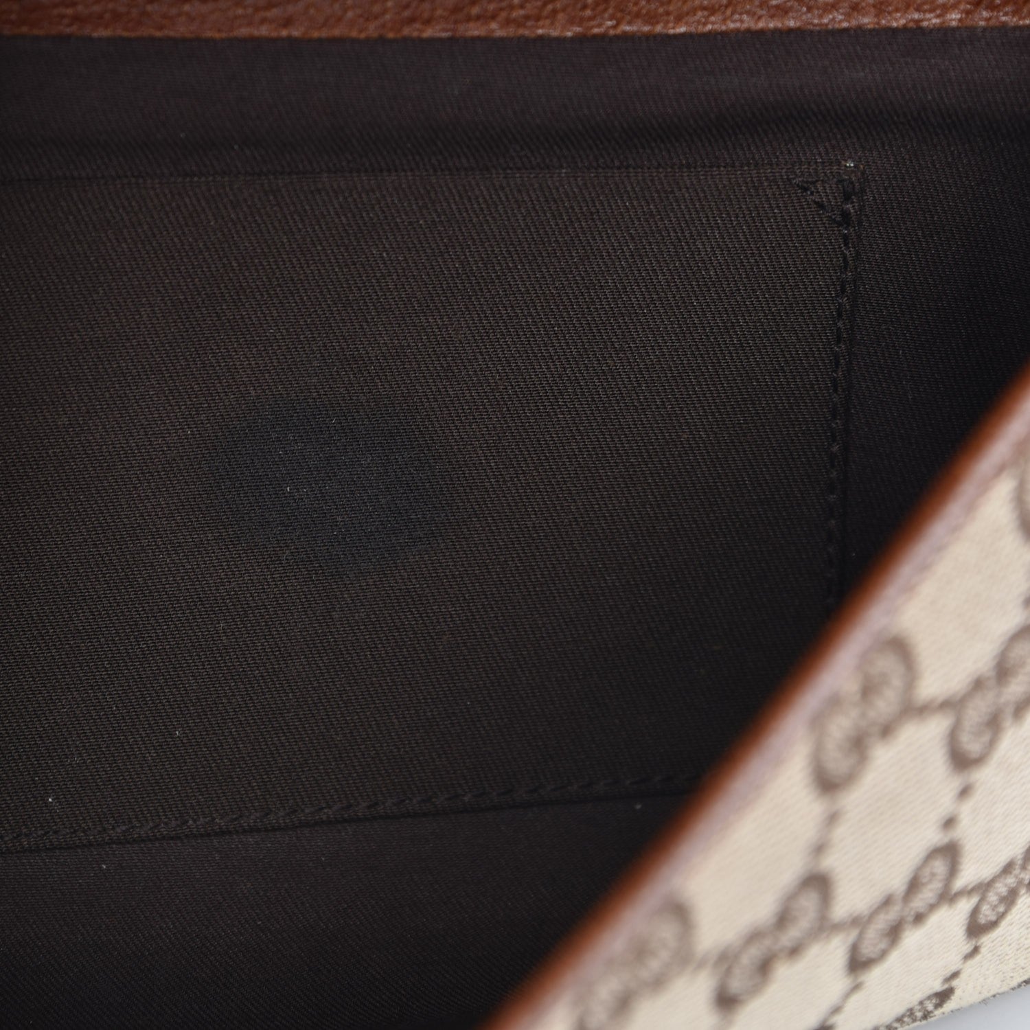 Gucci Monogram Bamboo Bar Clutch Brown 7 of 7