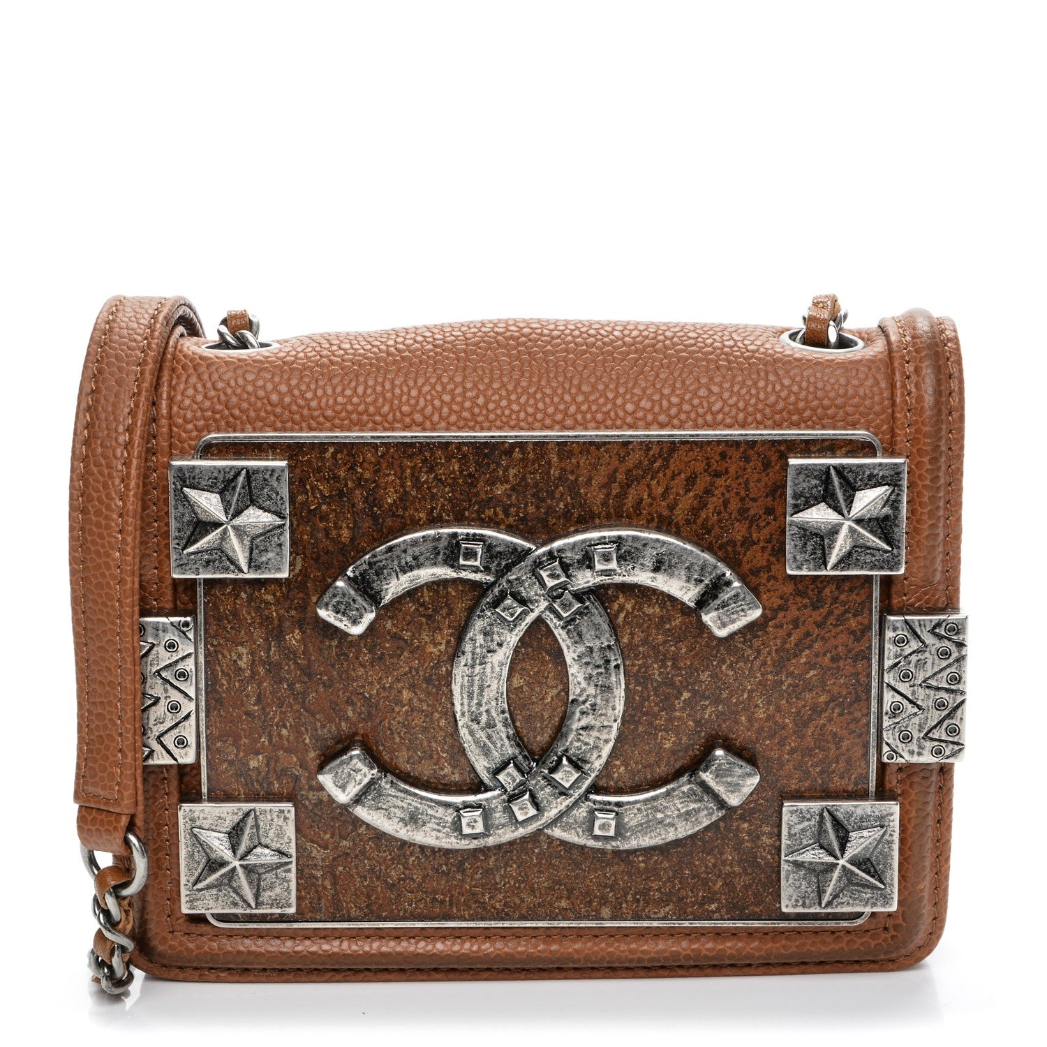 Chanel Caviar Mini Dallas Boy Brick Flap Brown 1 of 8