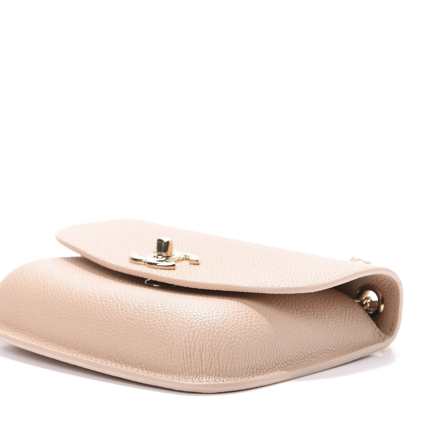 Caviar Flap Bag Light Beige