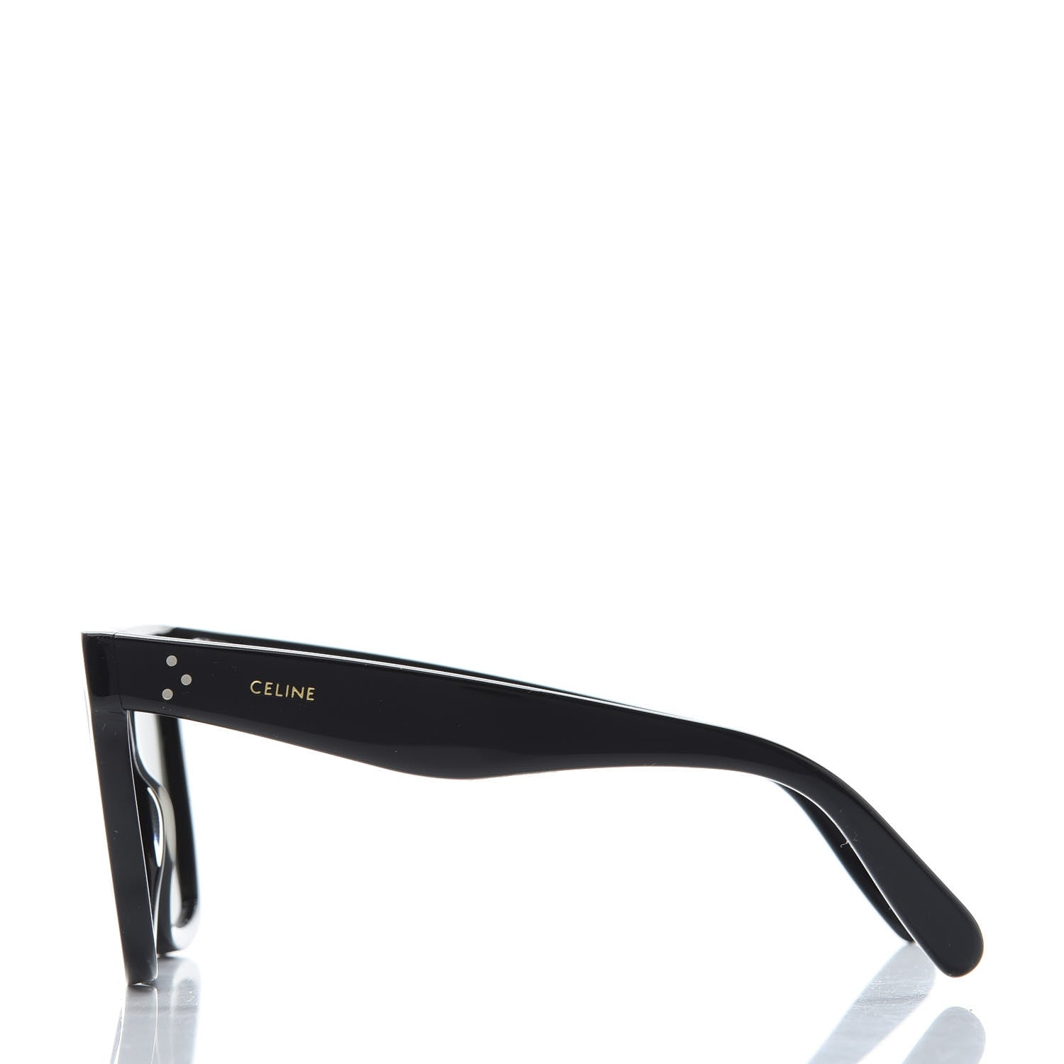 Celine Acetate Polarized Oversized Sunglasses CL4055IN Black 3 of 8