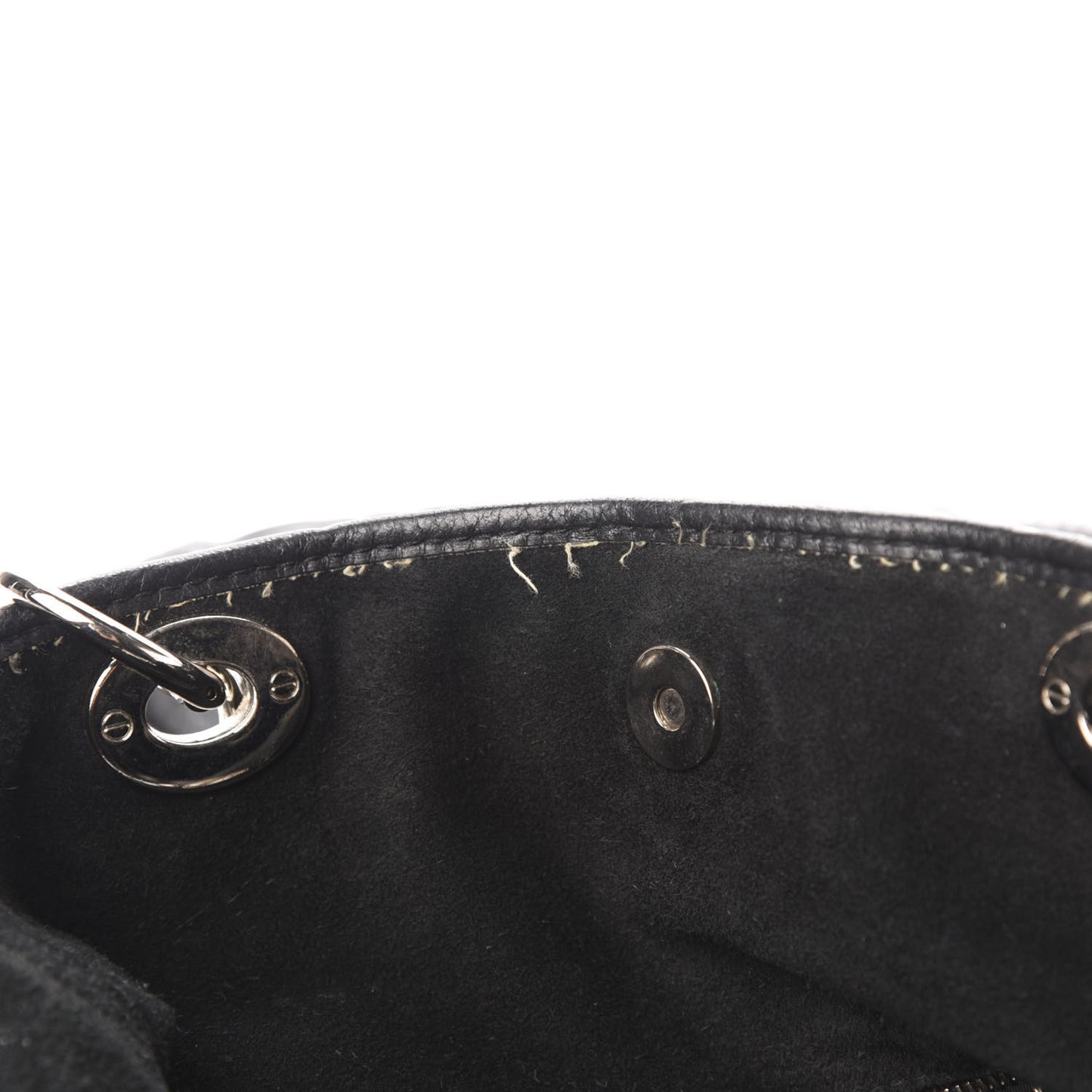 Lambskin Cannage Shopper Tote Black