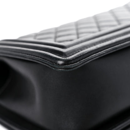 Chanel Lambskin Quilted Medium Boy Flap Black 10 of 18
