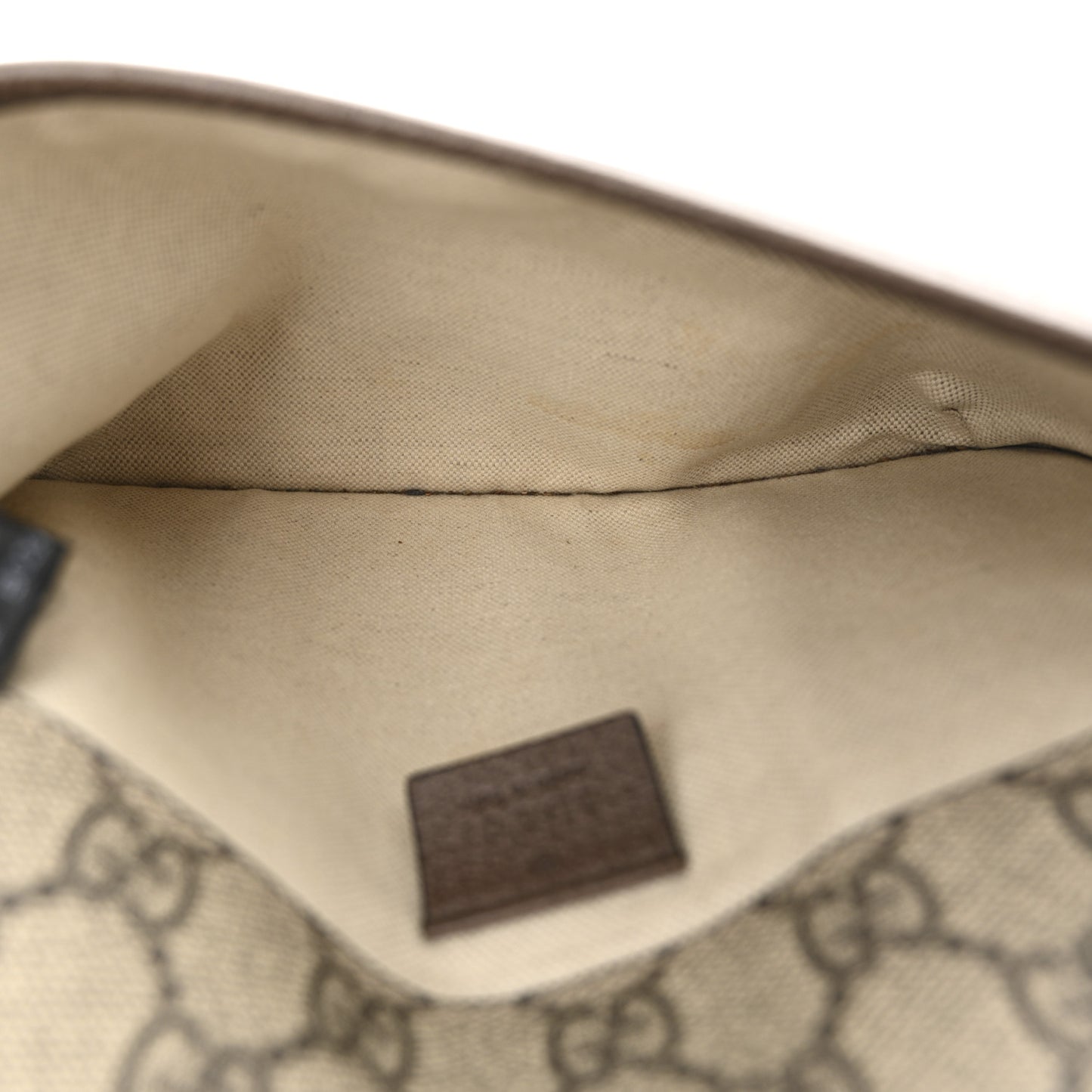 GG Supreme Monogram Neo Vintage Web Belt Bag Brown