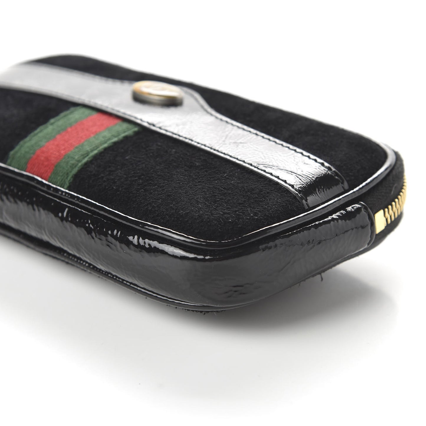 Suede Patent Ophidia Belted iPhone Case 85 34 Black