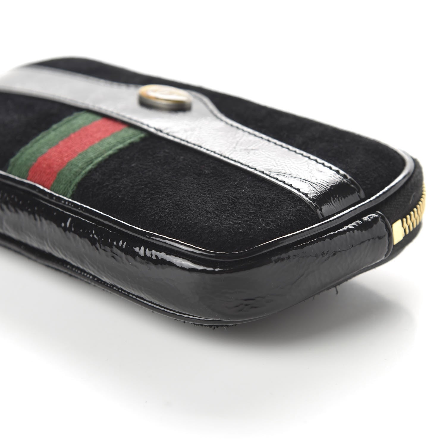 Gucci Suede Patent Ophidia Belted iPhone Case 85 34 Black 7 of 9