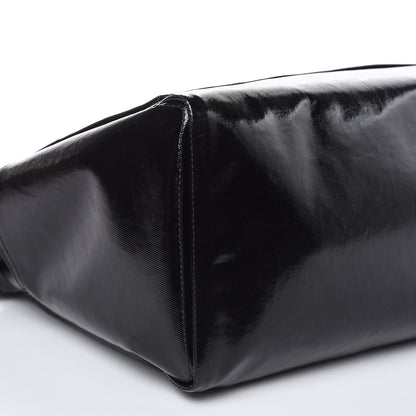 Valentino Garavani Shiny Canvas VLTN Medium Messenger Bag Black 7 of 8