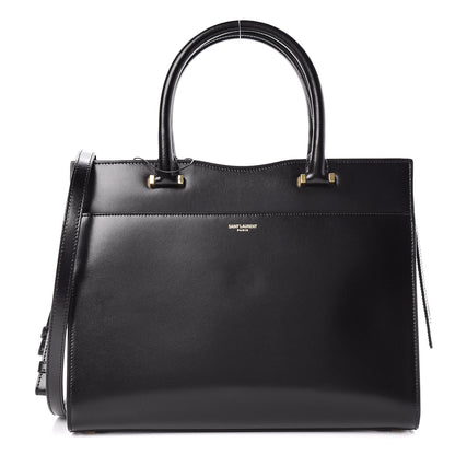 Saint Laurent Shiny Calfskin Medium Uptown Tote Black 4 of 13