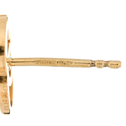 Gucci 18K Yellow Gold Running G Stud Earrings 4 of 5