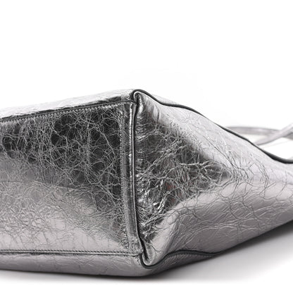 Givenchy Metallic Calfskin Medium Voyou Bag Silver 9 of 10