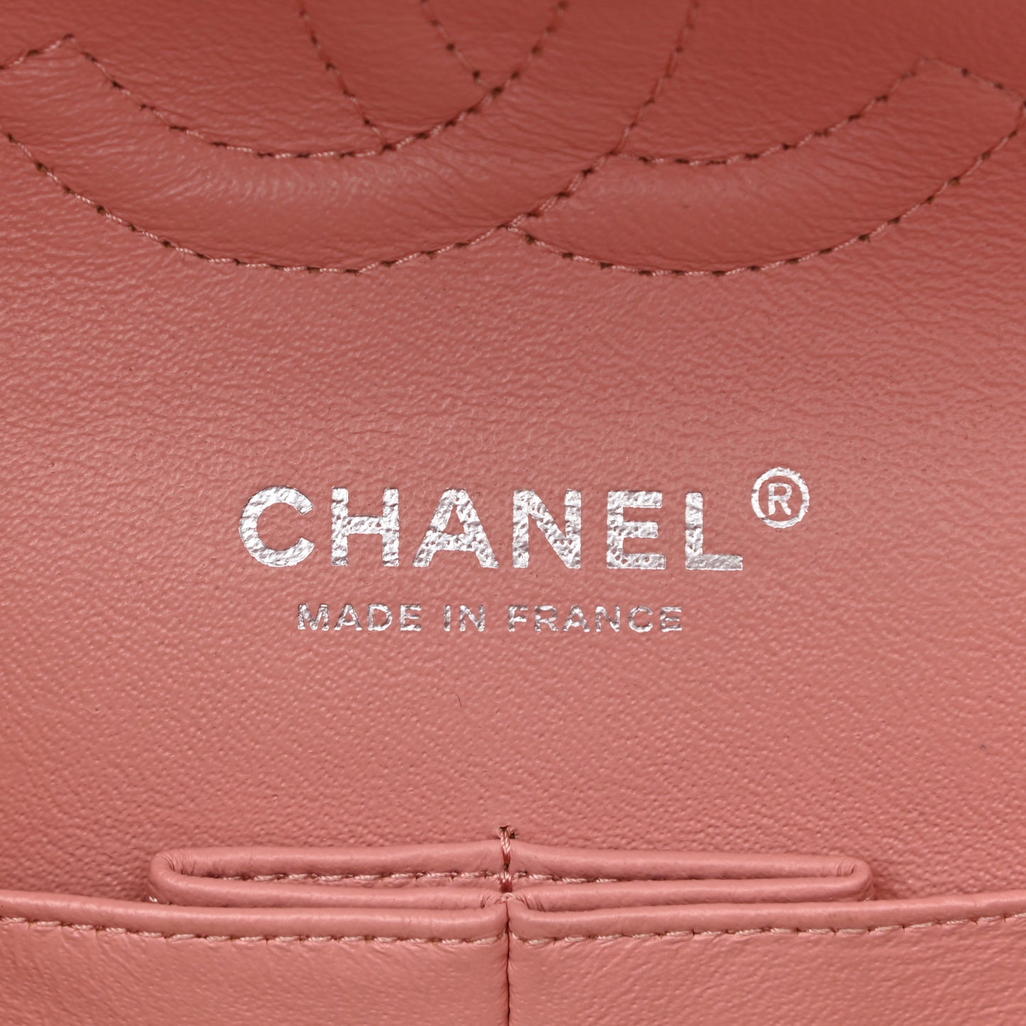 Patent Quilted Medium Double Flap Light Pink