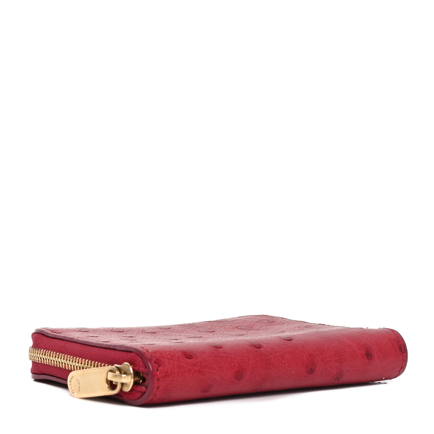 Ostrich Zippy Coin Purse Magenta