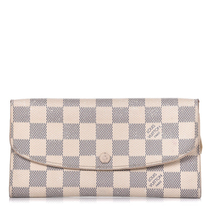 Louis Vuitton Damier Azur Emilie Wallet 1 of 15